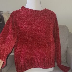 Christian Siriano NEW YORK Women's Sweater Size Large Red Pullover
